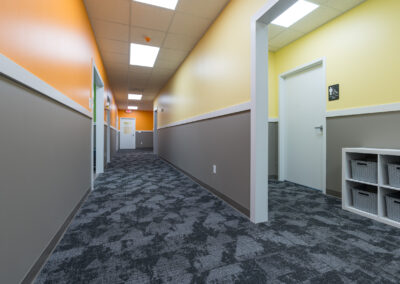 Hallway located inside Lighthouse Autism Center