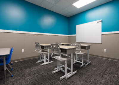 Learning room located inside Lighthouse Autism Center