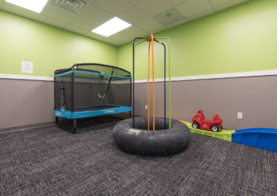 Kids play room located inside Lighthouse Autism Center