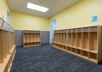 Kids storage located inside Lighthouse Autism Center